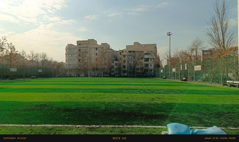 زمین چمن گلپیرا باشگاه شاهین متحد شرق